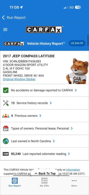 2017 Jeep Compass Latitude
