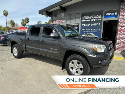 2013 Toyota Tacoma for sale at GENERATION ONE MOTORSPORTS in La Habra CA