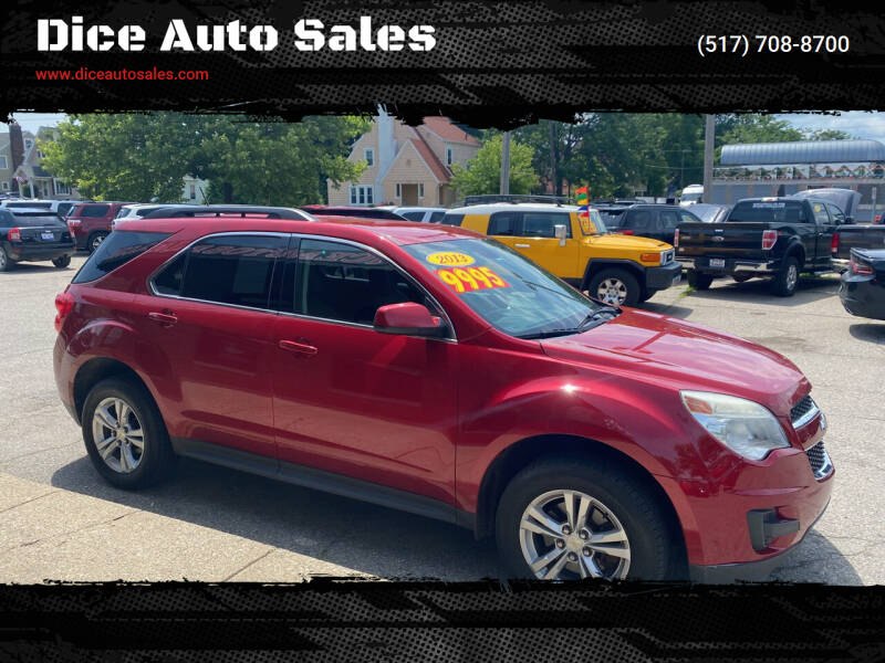 2013 Chevrolet Equinox for sale at Dice Auto Sales in Lansing MI