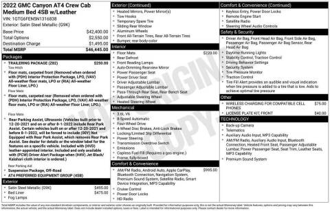 2022 GMC Canyon