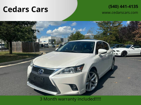 2015 Lexus CT 200h for sale at Cedars Cars in Chantilly VA