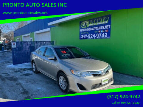 2013 Toyota Camry for sale at PRONTO AUTO SALES INC in Indianapolis IN