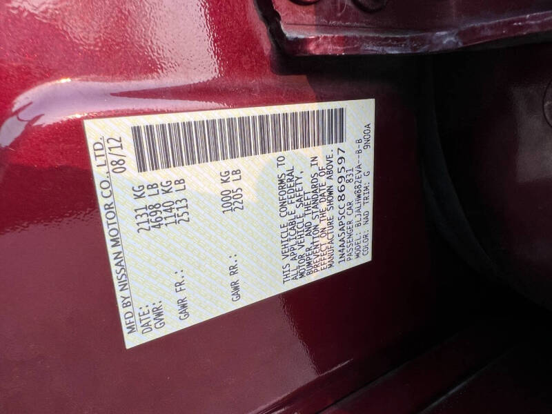 2012 Nissan Maxima 3.5 SV