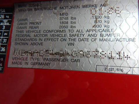 1986 BMW 3 Series 325es