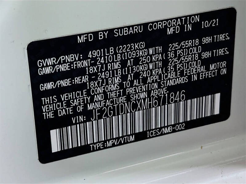 2021 Subaru Crosstrek Hybrid