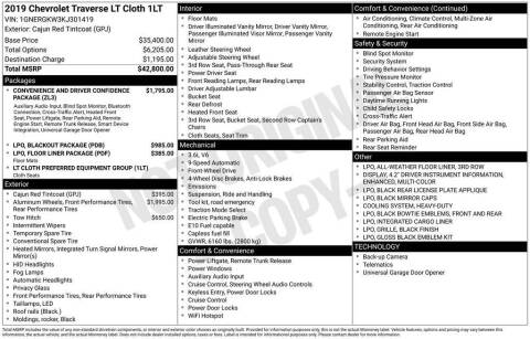 2019 Chevrolet Traverse LT Cloth