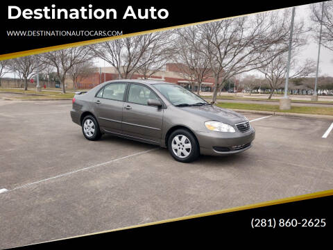 2008 Toyota Corolla for sale at Destination Auto in Stafford TX