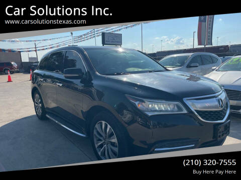 2014 Acura MDX for sale at Car Solutions Inc. in San Antonio TX