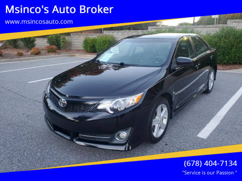 2012 Toyota Camry for sale at Msinco's Auto Broker in Snellville GA