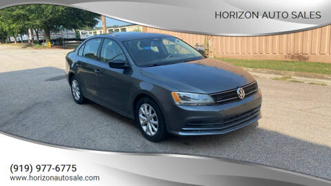 2015 Volkswagen Jetta for sale at Horizon Auto Sales in Raleigh NC