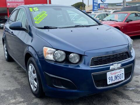 2015 Chevrolet Sonic for sale at North County Auto in Oceanside CA