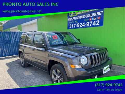 2015 Jeep Patriot for sale at PRONTO AUTO SALES INC in Indianapolis IN