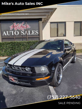 2007 Ford Mustang for sale at Mike's Auto Sales INC in Chesapeake VA