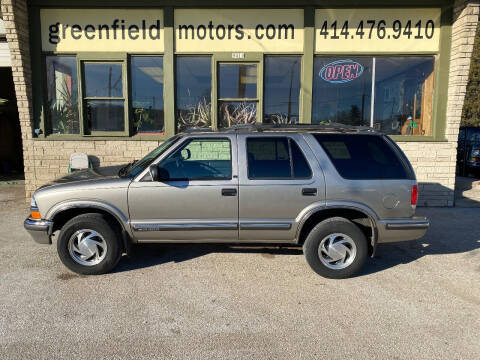 1999 Chevrolet Blazer for sale at GREENFIELD MOTORS in Milwaukee WI