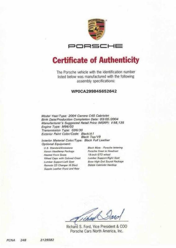2004 Porsche 911 Carrera 4S