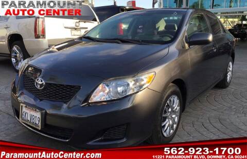 2010 Toyota Corolla for sale at PARAMOUNT AUTO CENTER in Downey CA