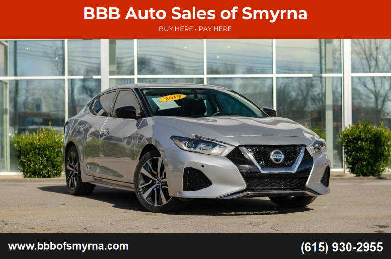 2019 Nissan Maxima for sale at BBB Auto Sales of Smyrna in Smyrna TN