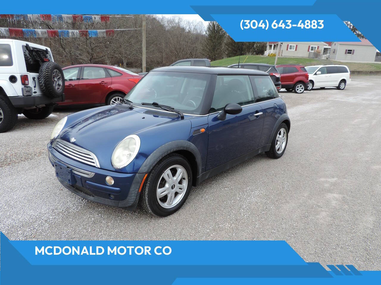 Dk. Blue 2004 MINI Cooper Base 2dr Hatchback 1