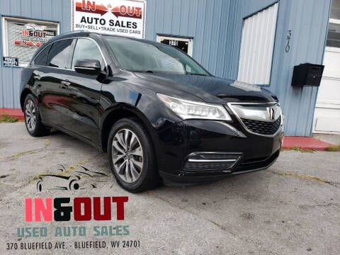 2016 Acura MDX for sale at In & Out Used Auto Sales in Bluefield WV