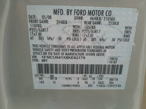 2008 Ford Escape Limited