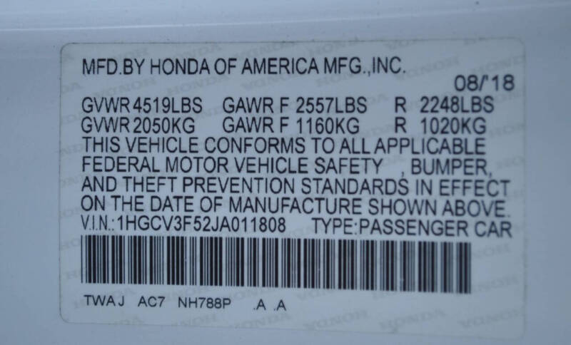 2018 Honda Accord Hybrid EX-L