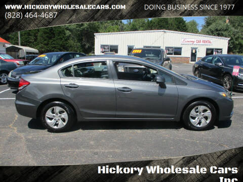 2013 Honda Civic for sale at Hickory Wholesale Cars Inc in Newton NC
