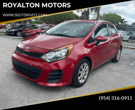 2017 Kia Rio 5-Door for sale at ROYALTON MOTORS in Plantation FL