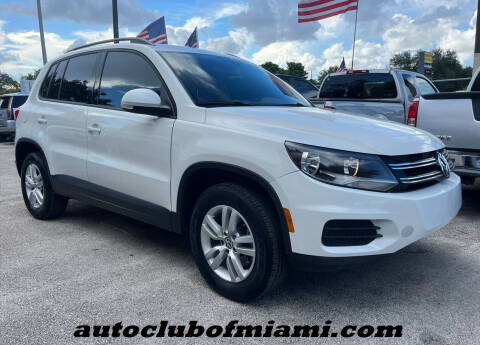 2017 Volkswagen Tiguan for sale at AUTO CLUB OF MIAMI, INC in Miami FL