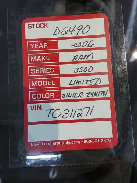 2026 RAM 3500