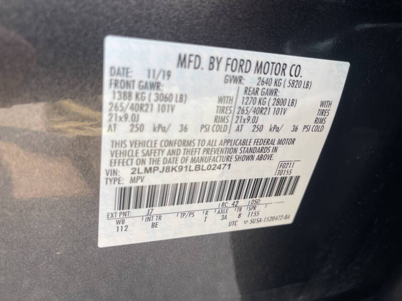 2020 Lincoln Nautilus Reserve