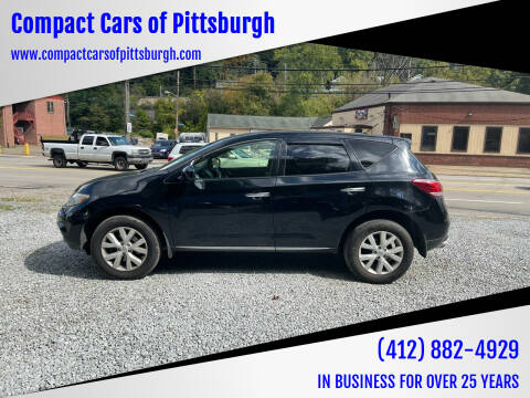 2012 Nissan Murano for sale at Compact Cars of Pittsburgh in Pittsburgh PA