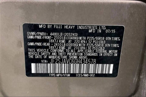 2016 Subaru Forester 2.5i Touring