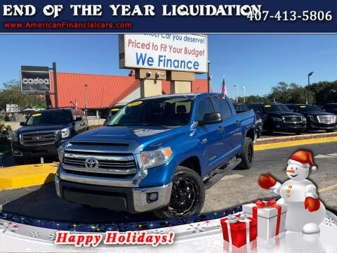2016 Toyota Tundra for sale at American Financial Cars in Orlando FL