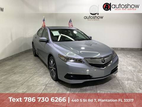2015 Acura TLX for sale at AUTOSHOW SALES & SERVICE in Plantation FL