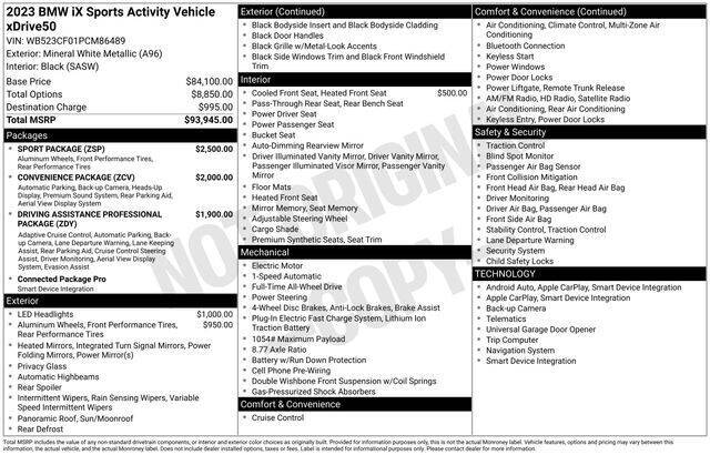 2023 BMW iX xDrive50
