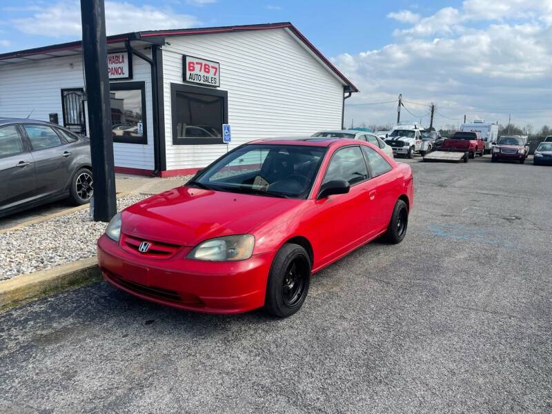 2002 Honda Civic for sale at 6767 AUTOSALES LTD / 6767 W WASHINGTON ST in Indianapolis IN