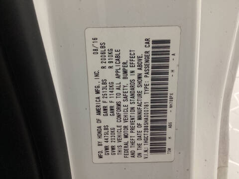 2017 Honda Accord EX-L V6