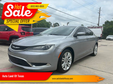 2015 Chrysler 200 for sale at Auto Land Of Texas in Cypress TX