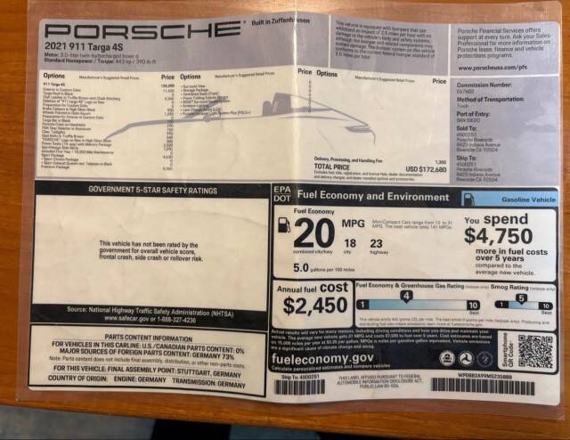 2021 Porsche 911