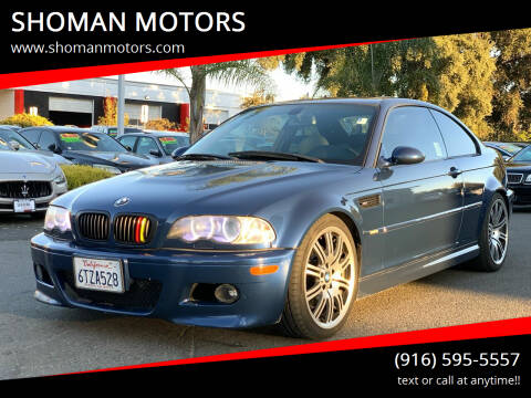 2004 BMW M3 for sale at SHOMAN AUTO GROUP in Davis CA