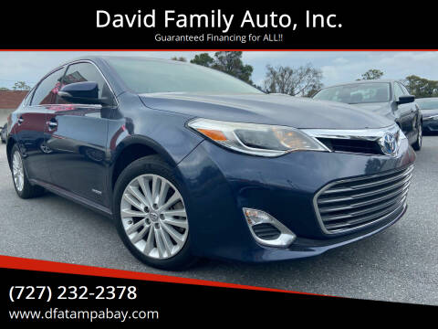 2015 Toyota Avalon Hybrid for sale at David Family Auto, Inc. in New Port Richey FL