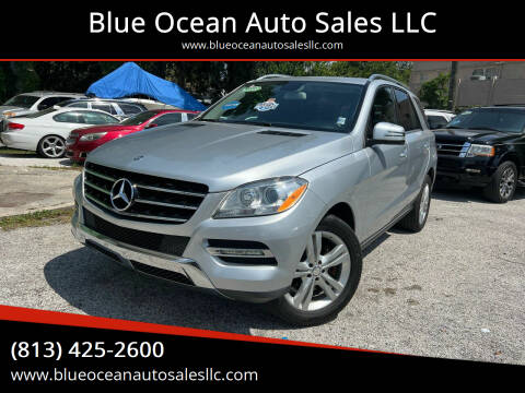 2013 Mercedes-Benz M-Class for sale at Blue Ocean Auto Sales LLC in Tampa FL