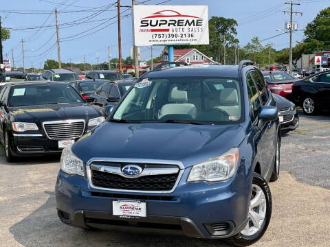 2014 Subaru Forester for sale at Supreme Auto Sales in Chesapeake VA
