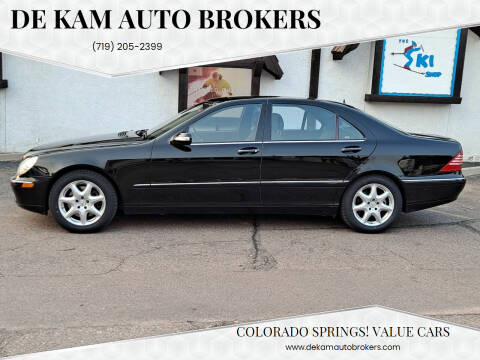 2004 Mercedes-Benz S-Class for sale at De Kam Auto Brokers in Colorado Springs CO