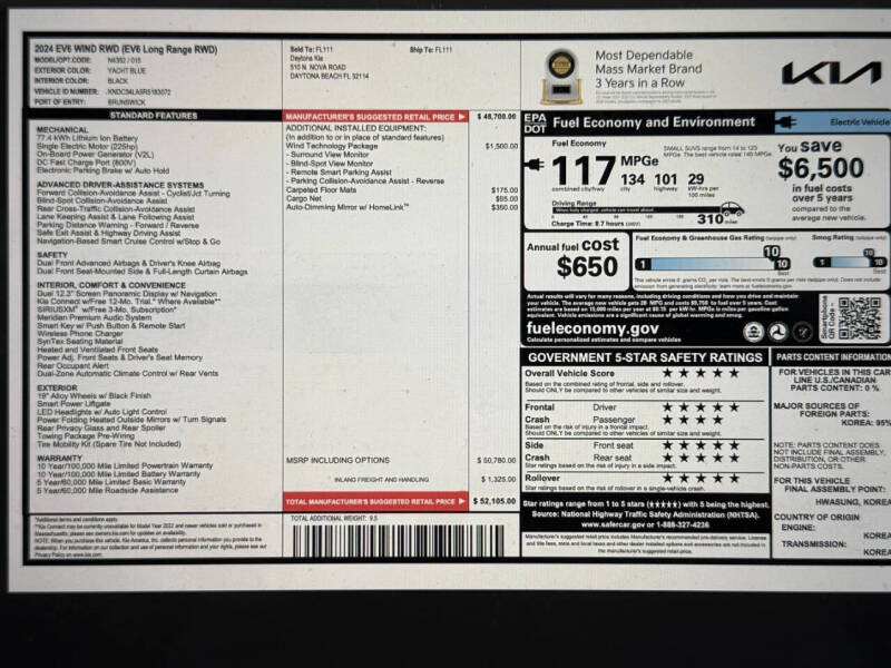 2024 Kia EV6 Wind