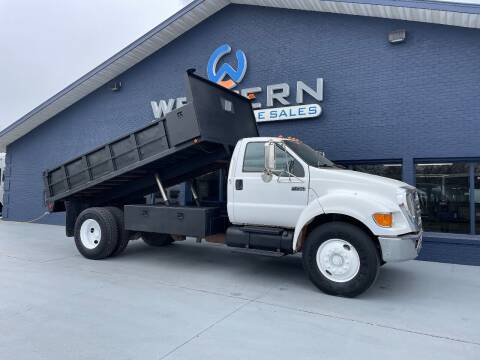2006 Ford F-750 Dump Truck for sale at Western Specialty Vehicle Sales in Braidwood IL