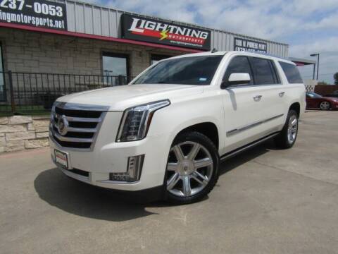 2015 Cadillac Escalade ESV for sale at Lightning Motorsports in Grand Prairie TX