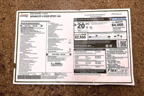 2026 Jeep Wrangler Sport