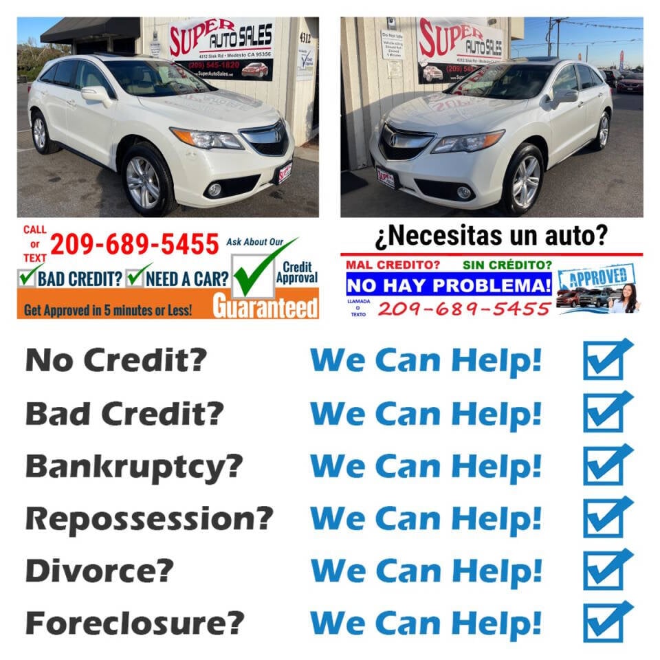 2013 Acura RDX for sale at Super Auto Sales Modesto in Modesto, CA