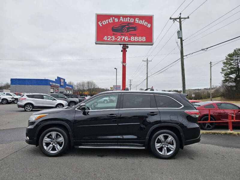 2016 Toyota Highlander for sale at Ford's Auto Sales in Kingsport TN